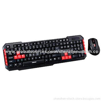 2.4GHz Wireless Keyboard and Mouse Combo with 104 Standard Keys, Perfect and Popular